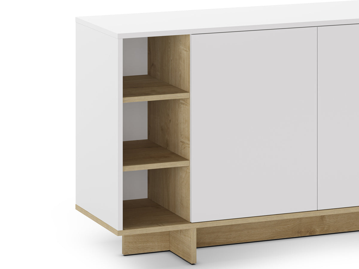 Stockton Modern Console Unit with Open Shelves