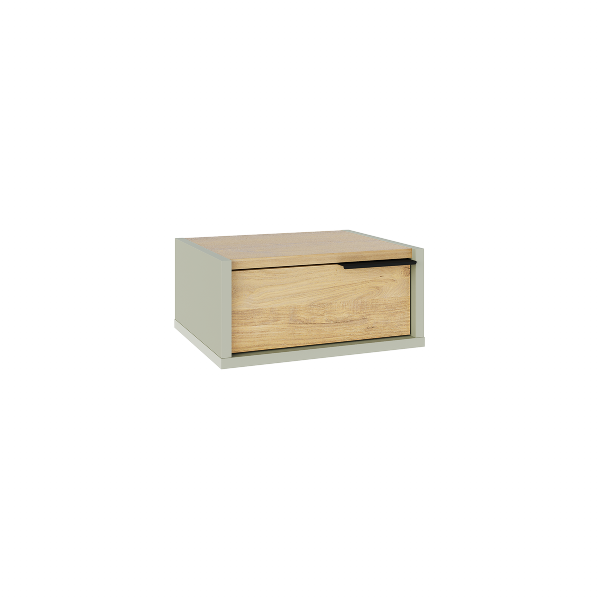 Eco Wall-Mounted Nightstand – Floating Bedside Table with Drawer