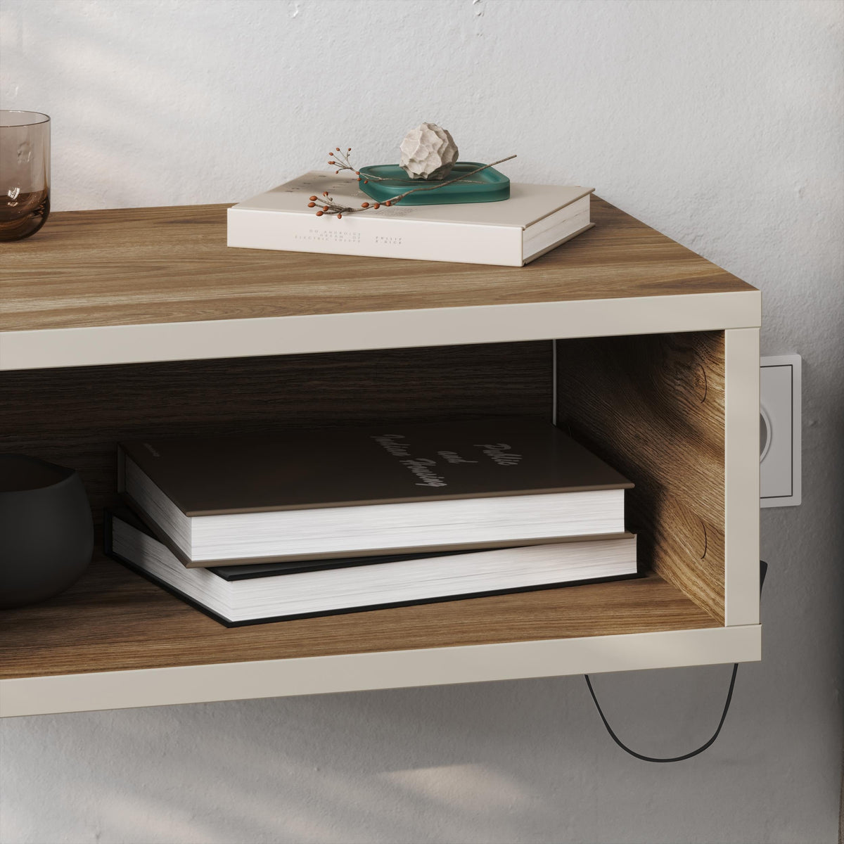Brik Wall Mounted Bedside Table – Floating Nightstand – Modern Design