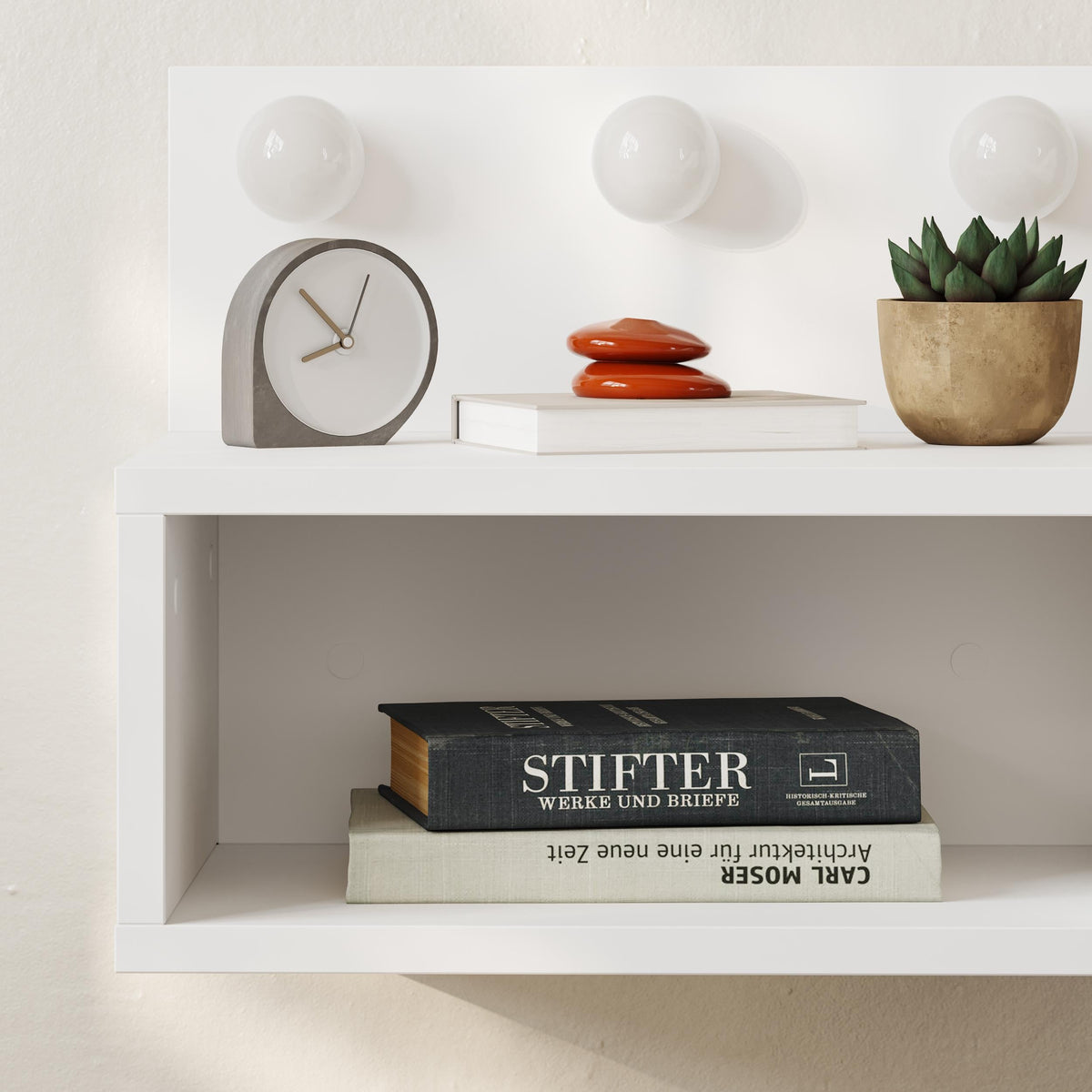Treo Wall Mounted Nightstand with LED Lights
