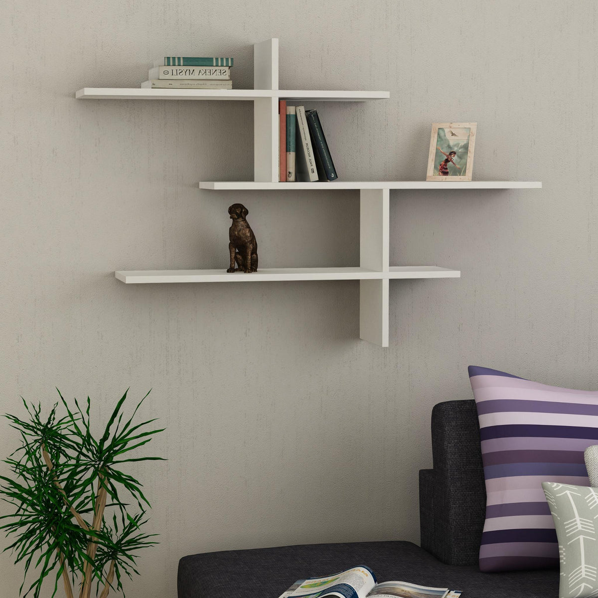 Leo Modern Floating Shelf Tall 80.5cm