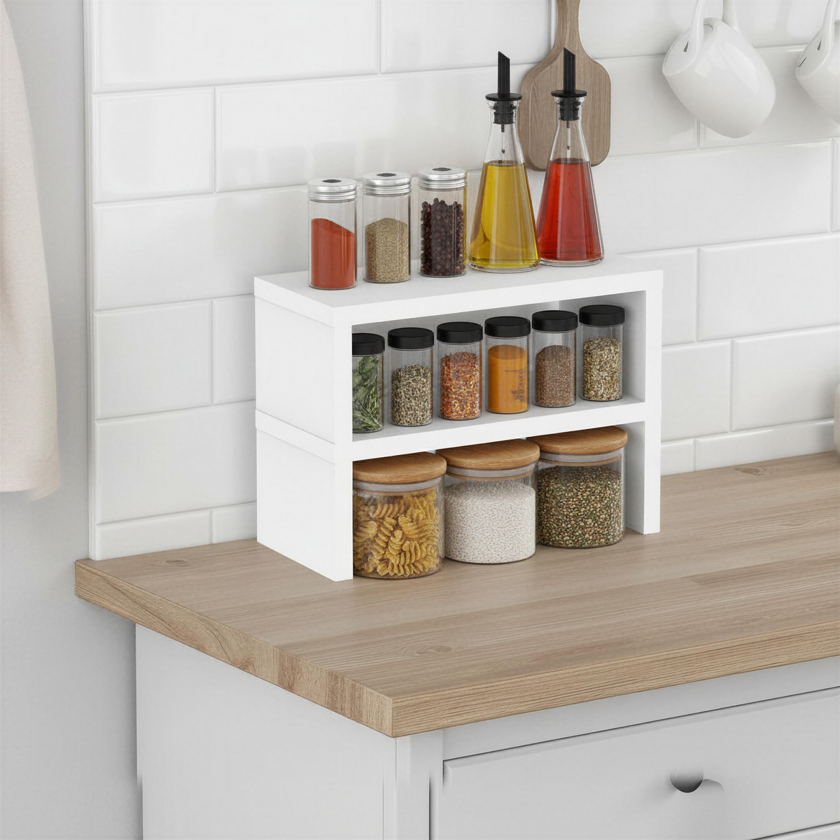 Dean Kitchen Shelf – 25mm – Worktop Storage Organiser
