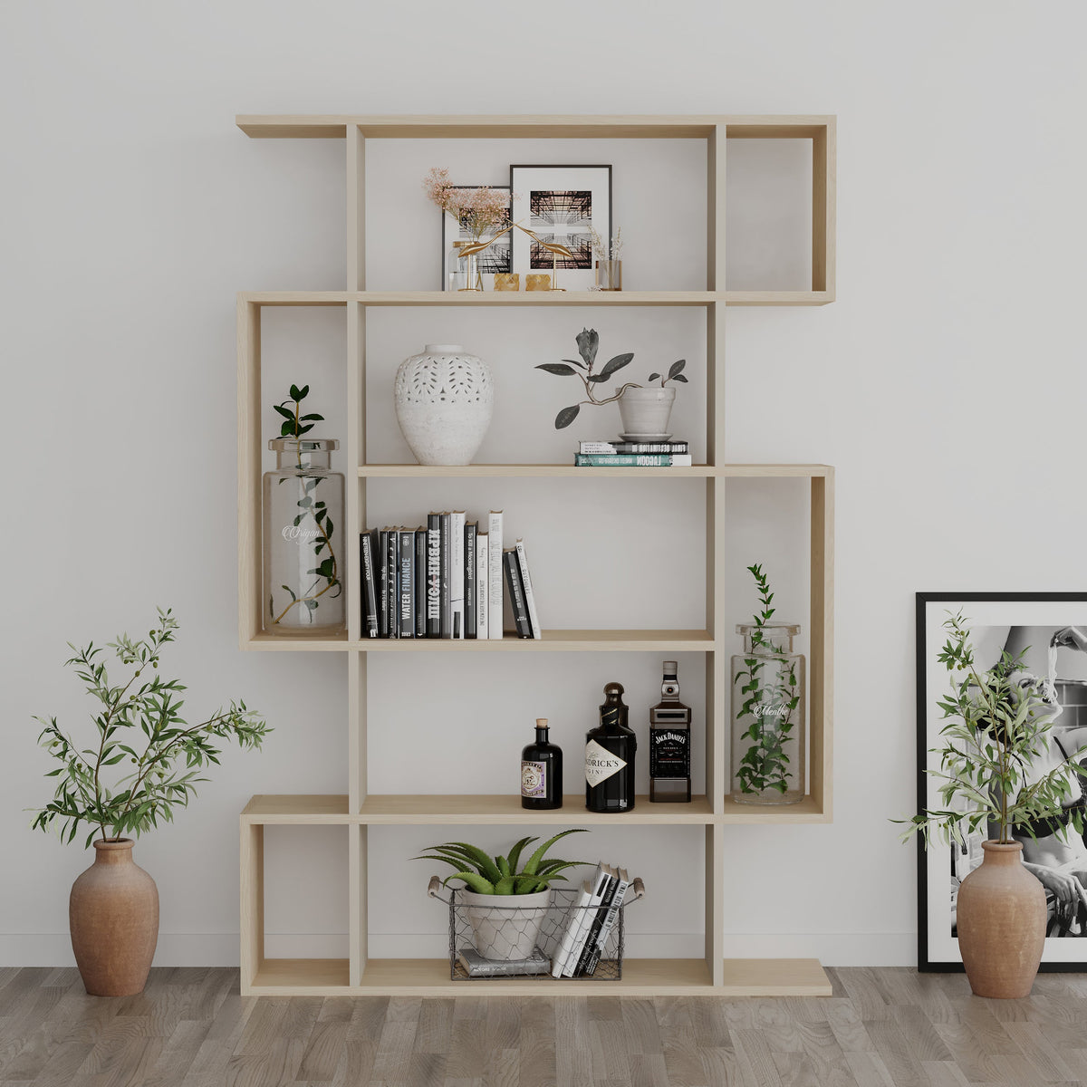 Mito Modern Bookcase Display Tall 161cm