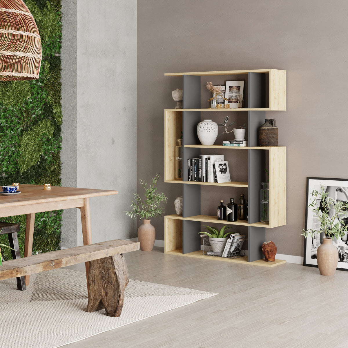 Mito Modern Bookcase Display Tall 161cm