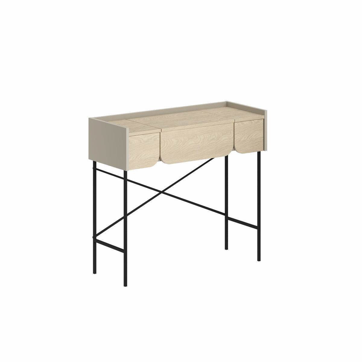Terra Dressing Table with Mirror and 2 Drawers