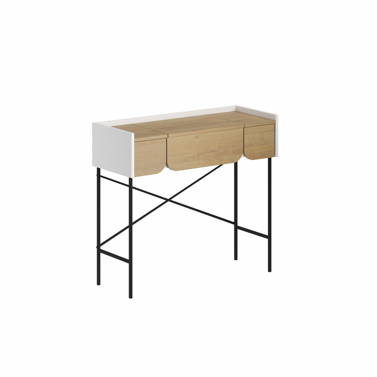 Terra Dressing Table with Mirror and 2 Drawers