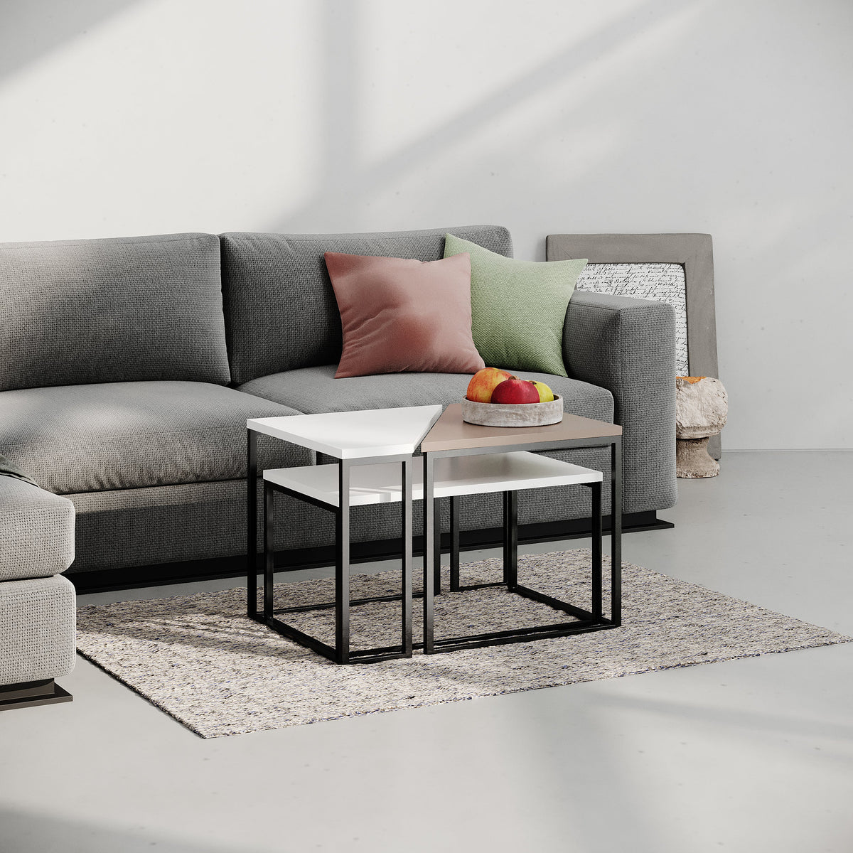 Ohlady Modern Coffee Table Multipurpose H 41.8cm