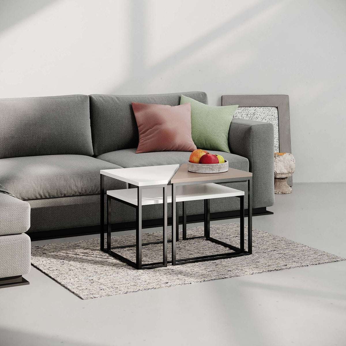Ohlady Modern Coffee Table Multipurpose H 41.8cm