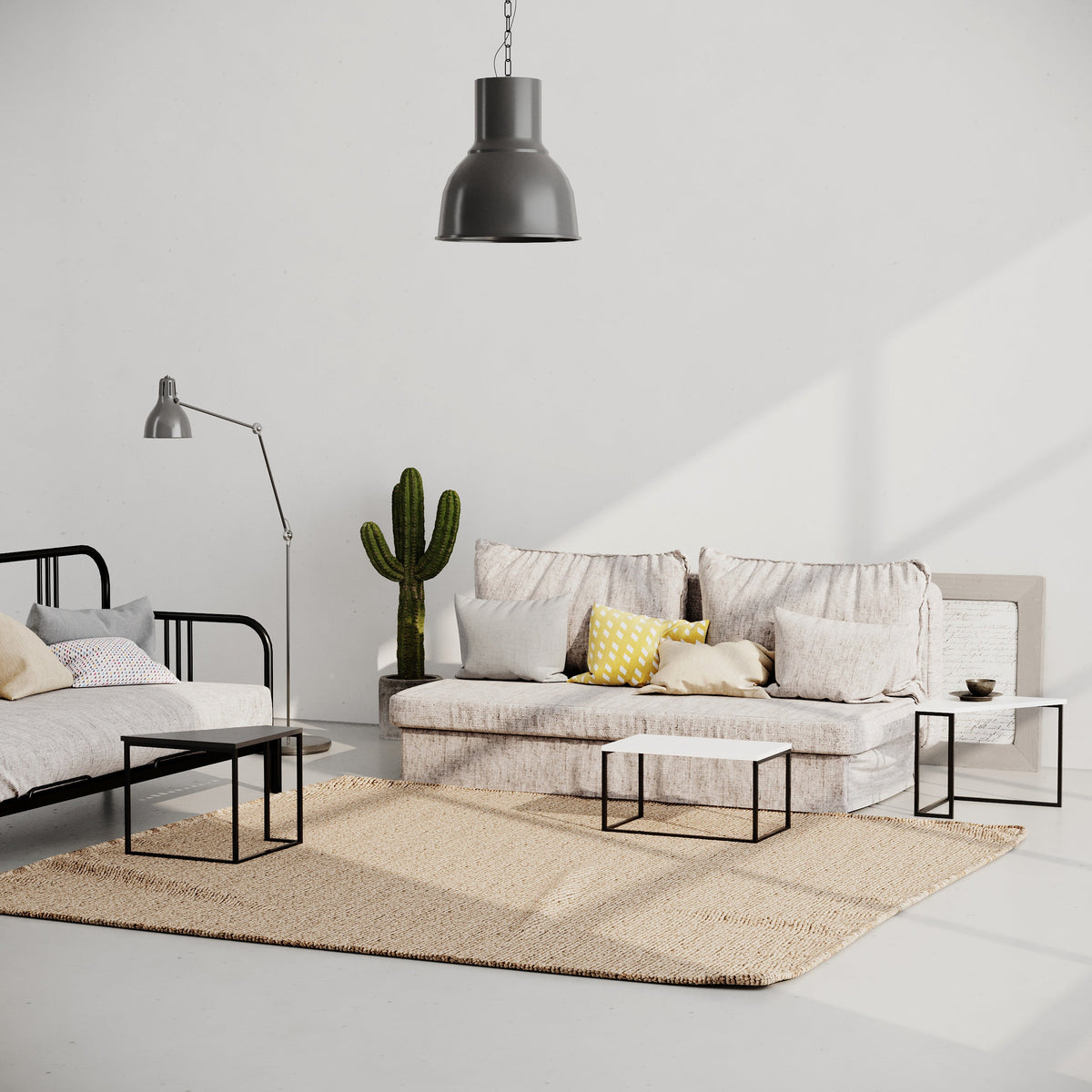Ohlady Modern Coffee Table Multipurpose H 41.8cm