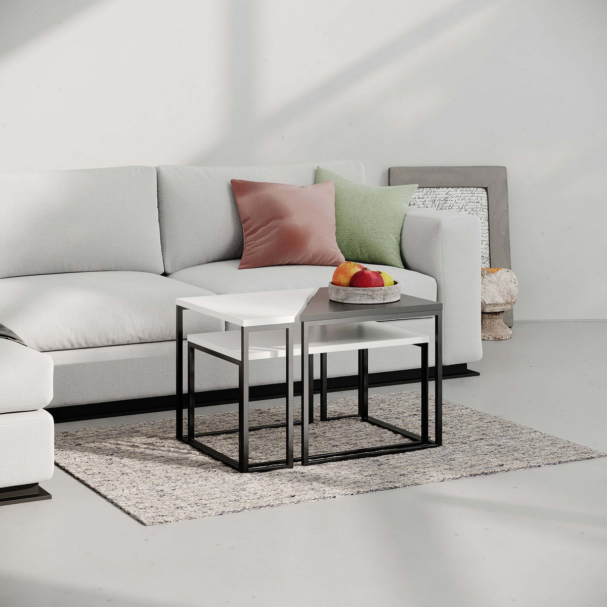 Ohlady Modern Coffee Table Multipurpose H 41.8cm