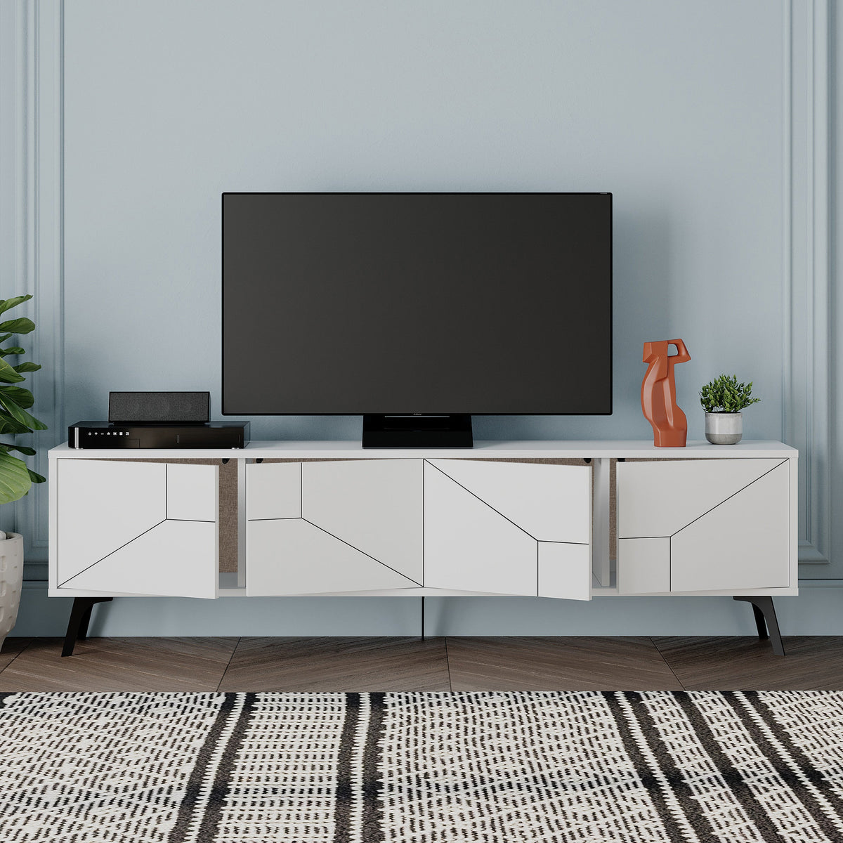 Dune Modern TV Stand With Storage Cabinet 180cm