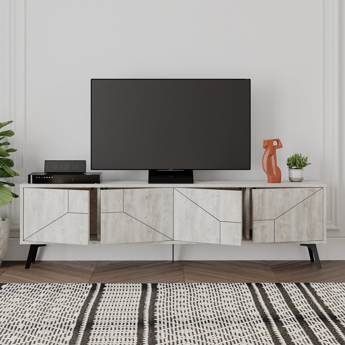 Dune Modern TV Stand With Storage Cabinet 180cm