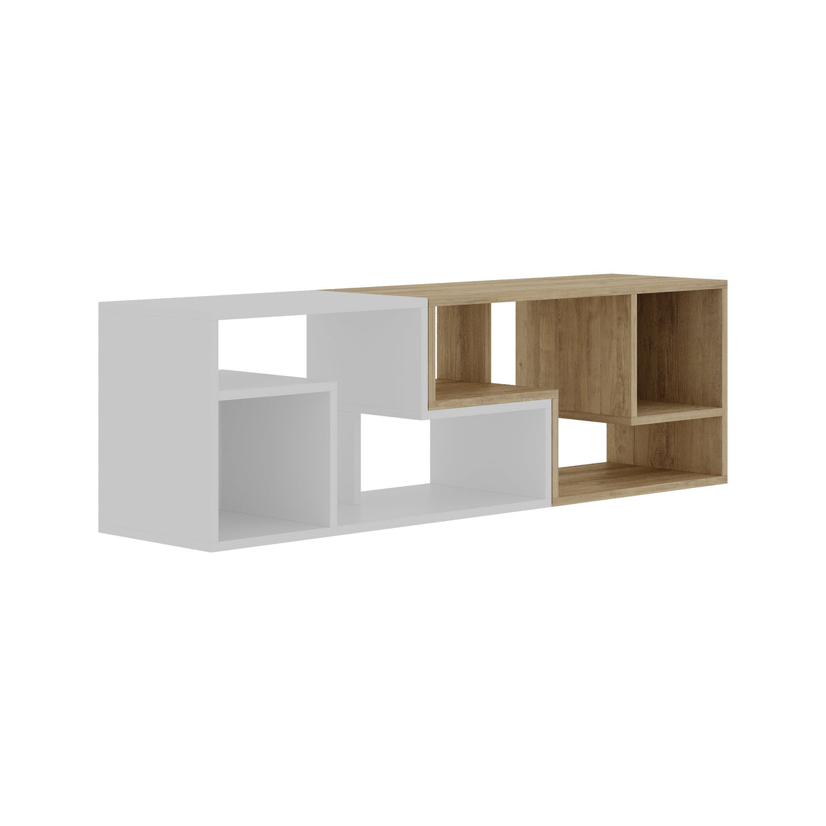 Glis Corner TV Unit – Modern TV Stand with Adjustable Shelves