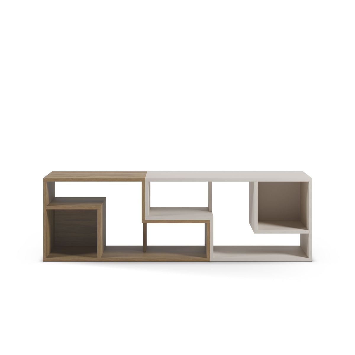 Glis Corner TV Unit – Modern TV Stand with Adjustable Shelves