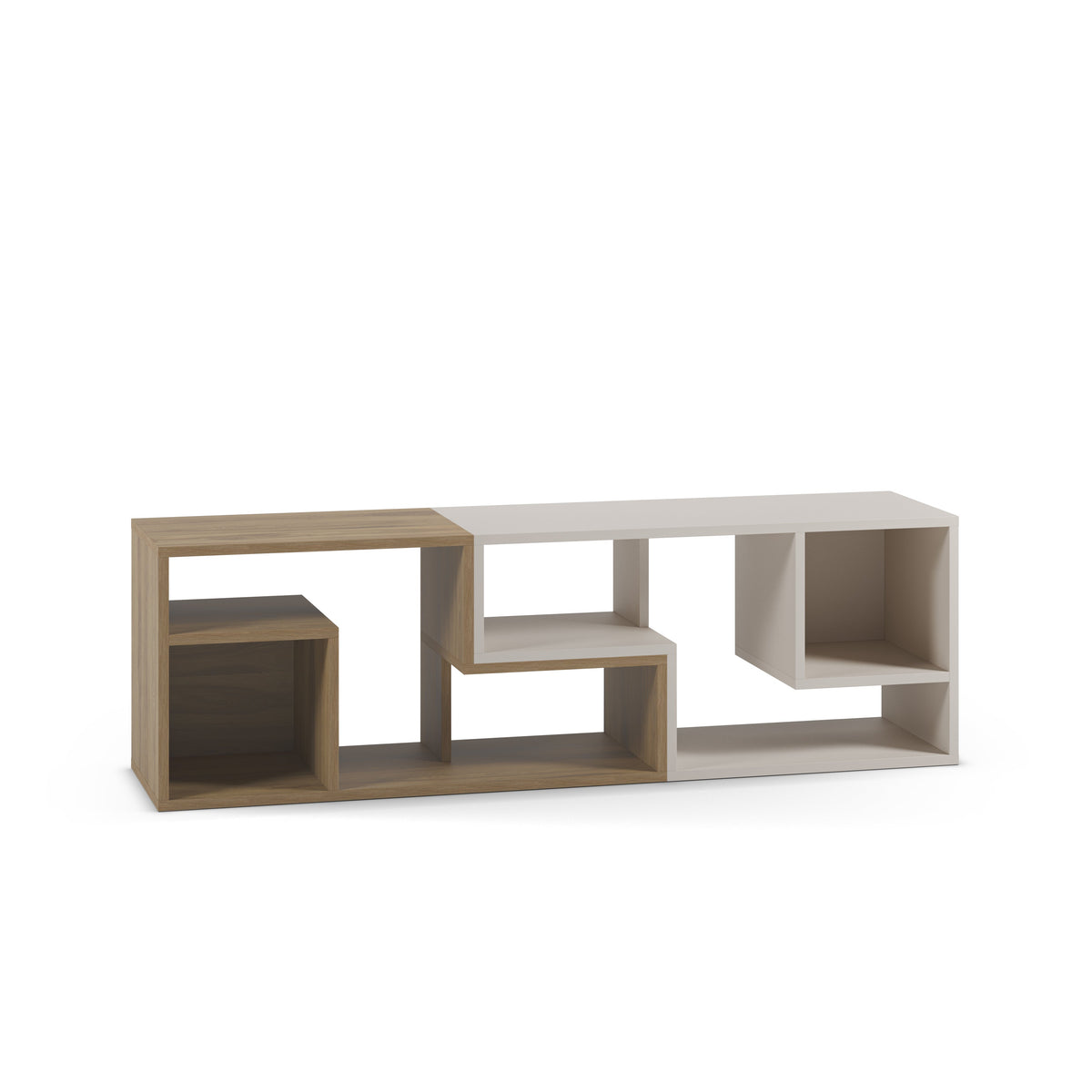 Glis Corner TV Unit – Modern TV Stand with Adjustable Shelves