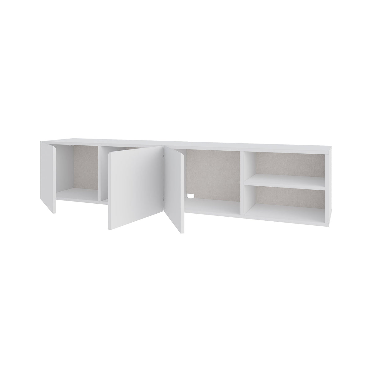 Conrad TV Unit – 180 cm – 3 Soft Close Doors Wall Mounted Entertainment Centre