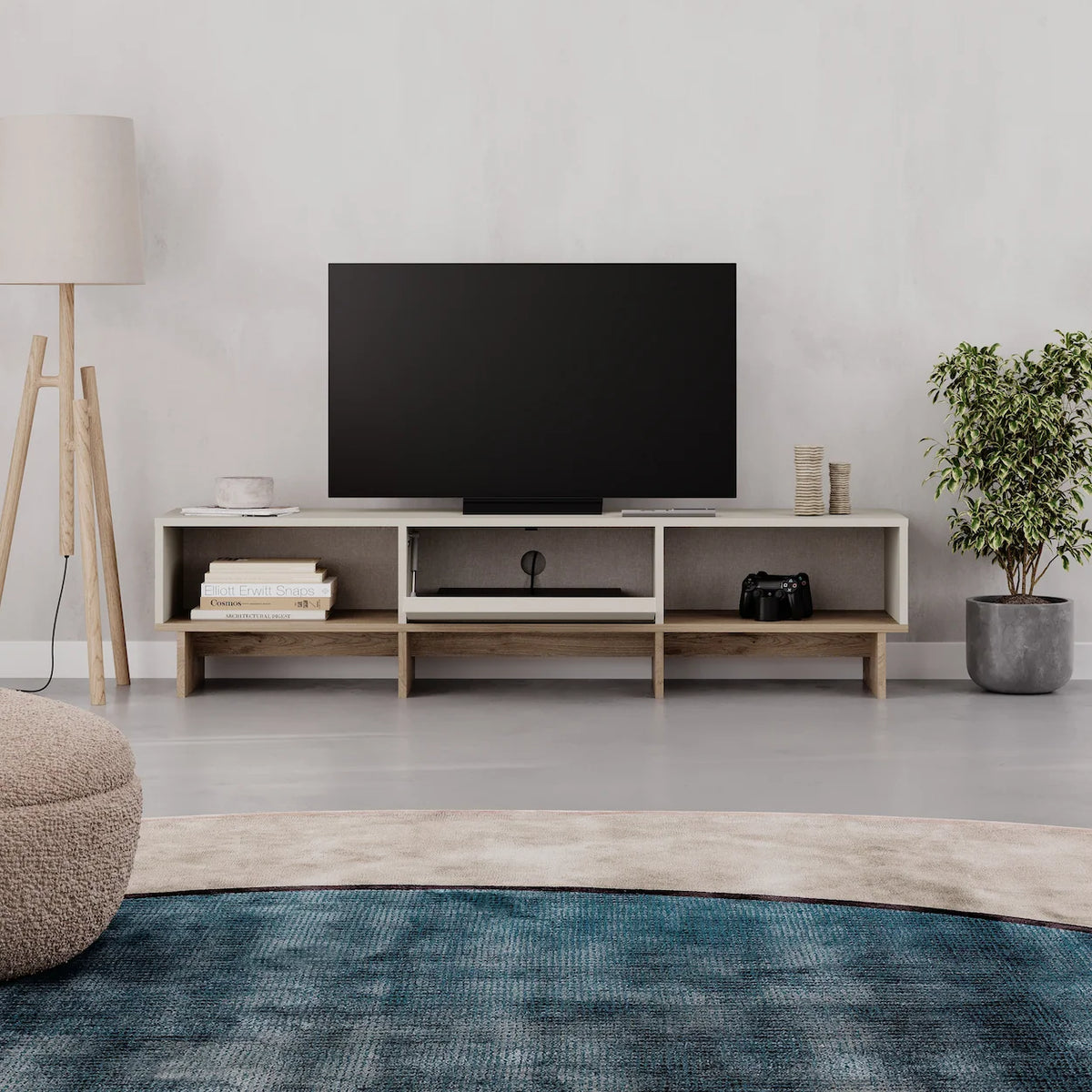 Yuki Modern TV Unit with Storage 170cm