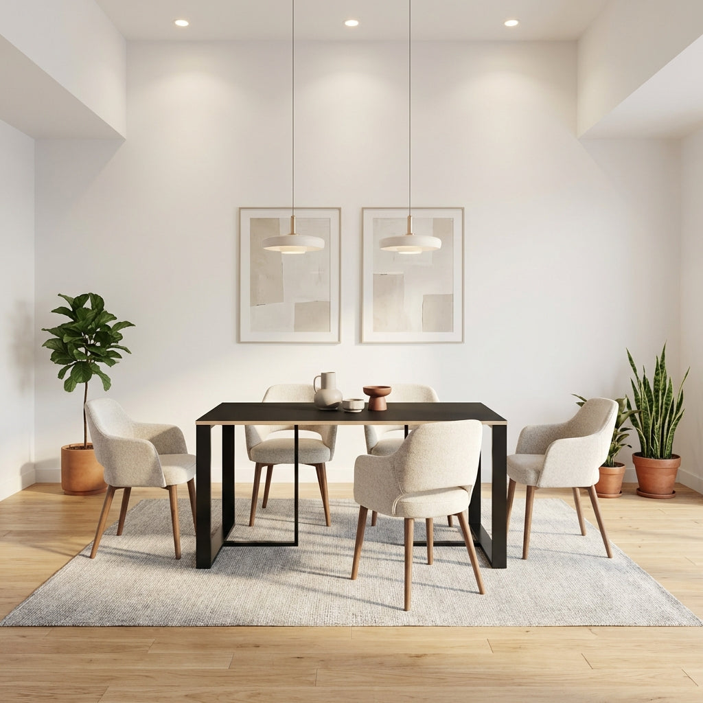 Lenora Dining Table – 140x80 cm – Modern Dining Table
