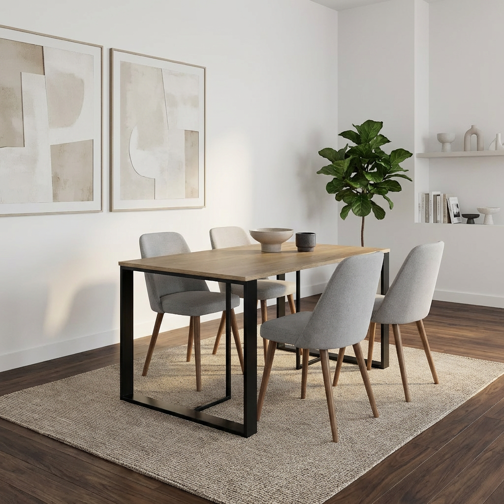 Lenora Dining Table – 140x80 cm – Modern Dining Table