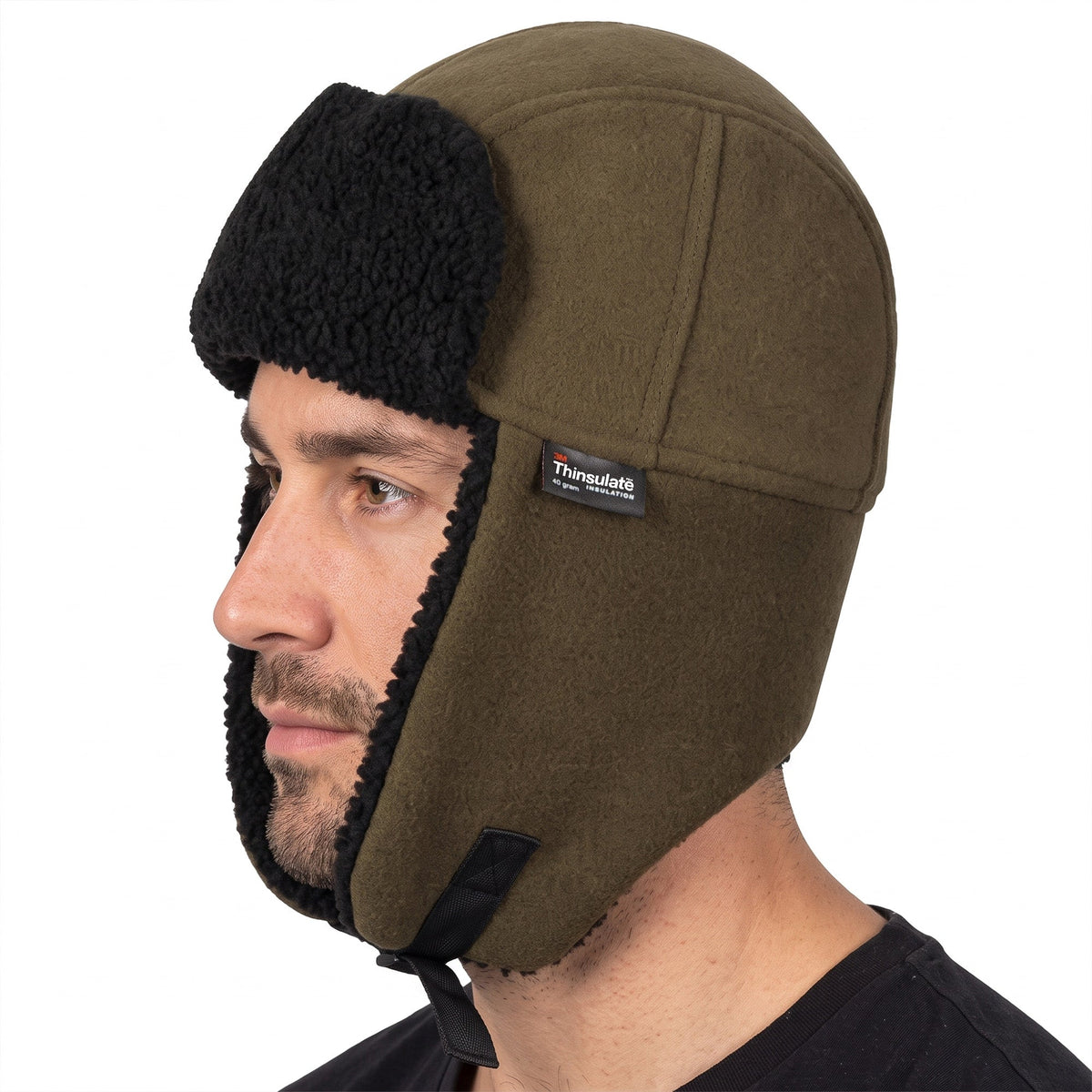 Adults Waterproof Fur Lined Thermal Bomber Trapper Hat