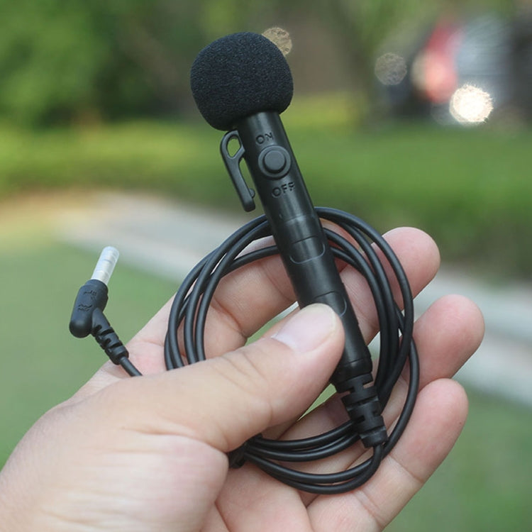 MK-7 3.5mm Elbow Head Handheld Loudspeaker Neck-mounted Microphone with Lanyard, Length: 1m