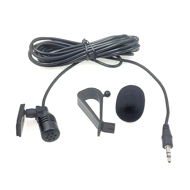 ZJ015MR Stereo 2.5mm Straight Plug Car Navigation DVD External Paste Microphone, Length: 3m, Stereo 2.5mm Straight