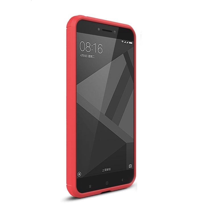 For Xiaomi  Redmi 4X  Brushed Carbon Fiber Texture Shockproof TPU Protective Cover Case , For Redmi 4X