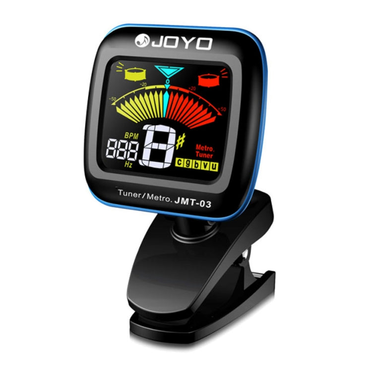 JOYO JMT-03 Portable Clip-on Guitar Tuner Metronome Supports MIC and CLIP Tuning Mode 2-in-1 360-Degree Rotating for Guitar Violin Ukulele, JMT-03