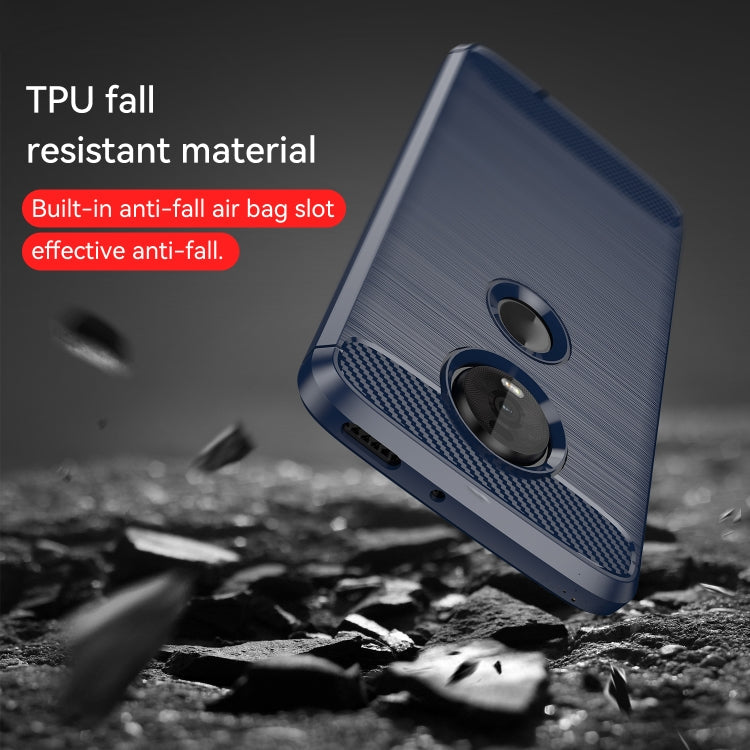 Brushed Texture Carbon Fiber TPU Case for Motorola Moto Z4 Play, For Motorola Moto Z4 Play