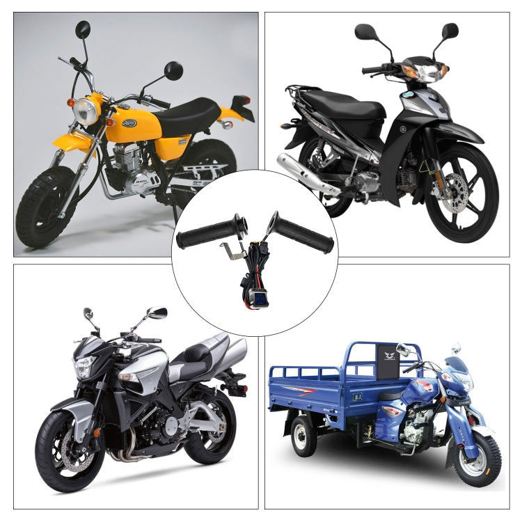 WUPP ZH-983C1 Motorcycle Modified Intelligent Electric Heating Hand Cover Heated Grip Handlebar with Three Gear Temperature Control, ZH-983C1