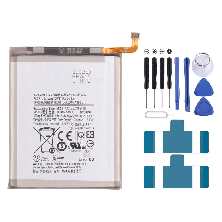 Original 4000mAh EB-BA505ABN Li-ion Battery Replacement for Samsung Galaxy A50 SM-A505/A30 SM-A305/A30S SM-A307/ASM-A205, For Samsung Galaxy A50