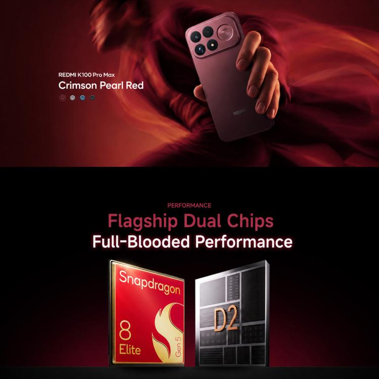 Xiaomi Redmi K100 Pro Max, 12GB+256GB, 6.9 inch Xiaomi HyperOS 3 Snapdragon 8 Elite Gen 5 Octa Core, NFC, Network: 5G, 12GB+256GB