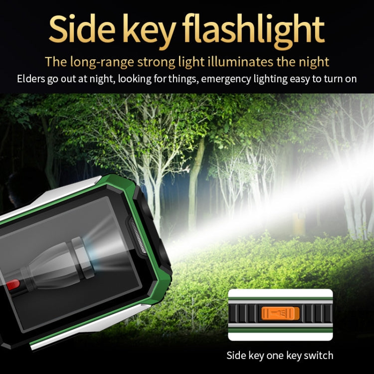 Waterproof Shockproof Dustproof, 6800mAh Battery, 2.4 inch, 21 Keys, LED Flashlight, FM, SOS, Dual SIM, Network: 4G