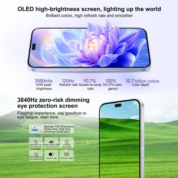 Honor X70i, 12GB+256GB, In-screen Fingerprint, 6.7 inch MagicOS 9.0 Android 15.0 Dimensity 7025 Ultra Octa Core, Network: 5G, OTG, NFC, 12GB+512GB