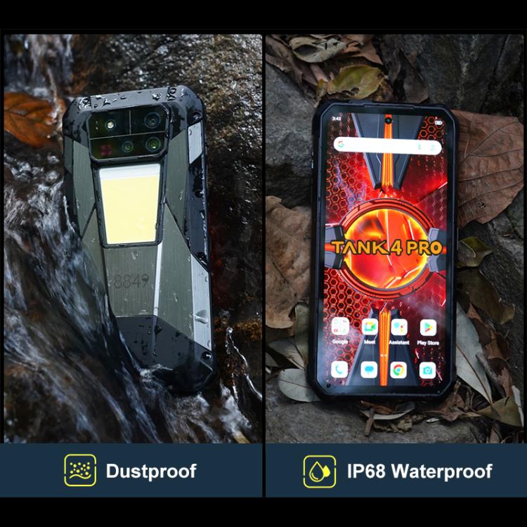 Unihertz Tank 4 Pro Projector Rugged Phone, 16GB+512GB, Night Vision, 6.73 inch Android 13 Dimensity 8300 Octa Core, Network: 5G, NFC, 16GB+512GB