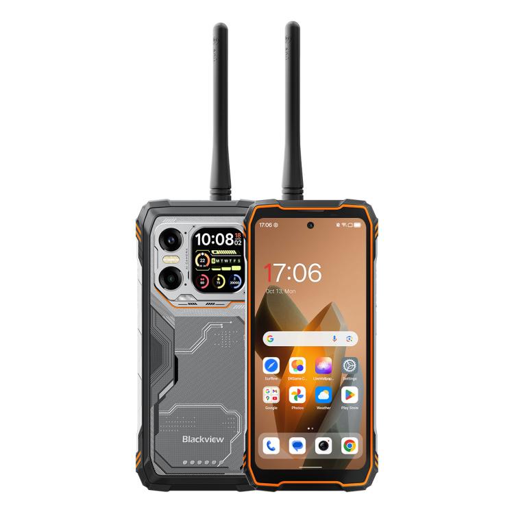 Blackview XPLORE 1 Walkie Talkie Rugged Phone, 12GB+256GB, 6.78 inch Android 15 Dimensity 7050 MT8791V/HZA Octa Core, Network: 5G, OTG, NFC, XPLORE 1 Walkie Talkie 12GB+256GB