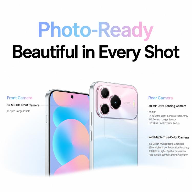 Huawei nova 16 SE, 8GB+256GB, Side Fingerprint Identification, 6.84 inch HarmonyOS 6.1 Kirin 8020 Octa-core, NFC, OTG, Not Support Google Play, 8GB+256GB