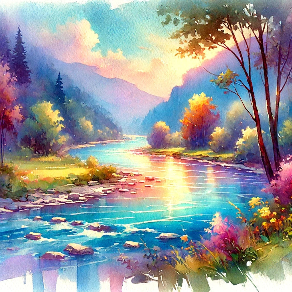 Magical River Canvas