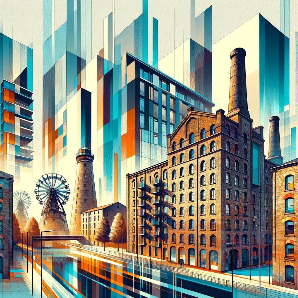 Manchester Ancoats Evolution Cotton Cushion