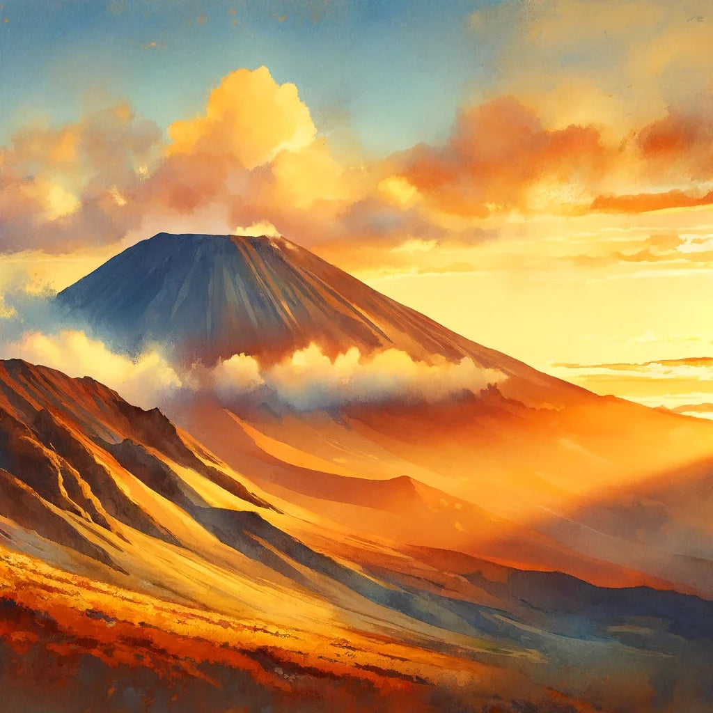 Mauna Kea Sunset Glow Canvas