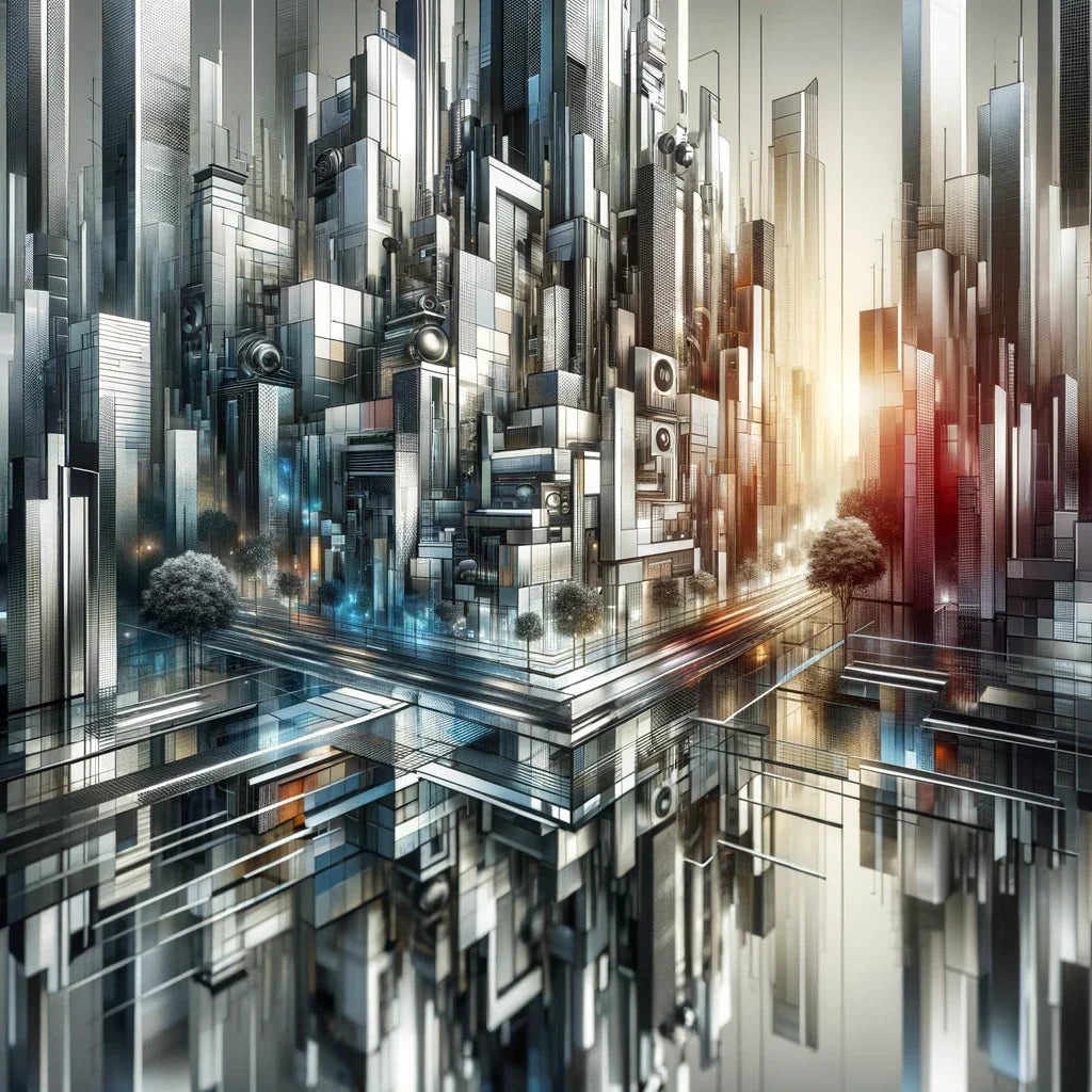 Metropolitan Mosaic Canvas