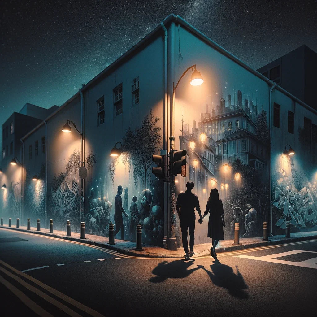 Midnight Mural Walk Canvas