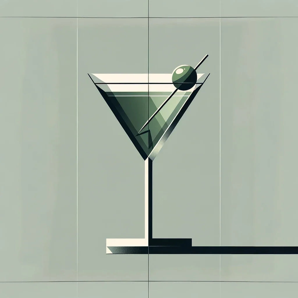 Minimalist Dirty Martini Canvas