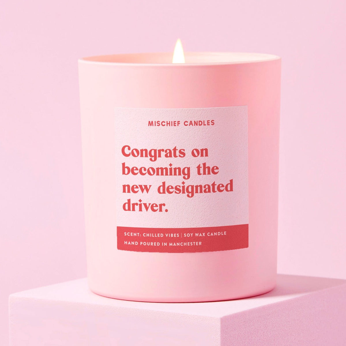 Congrats on Becoming the Designated Driver Candle