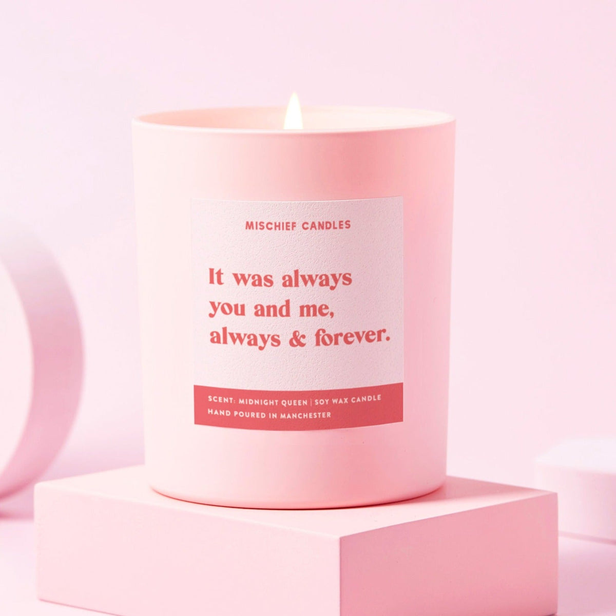 It Was Always You and Me Forever Candle