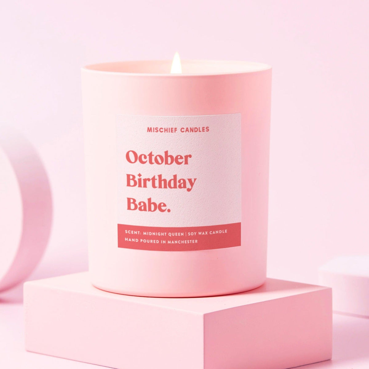 October Birthday Babe Candle