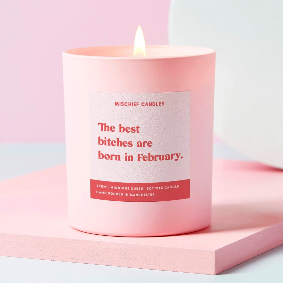 Best Bitches Are Born In February Candle
