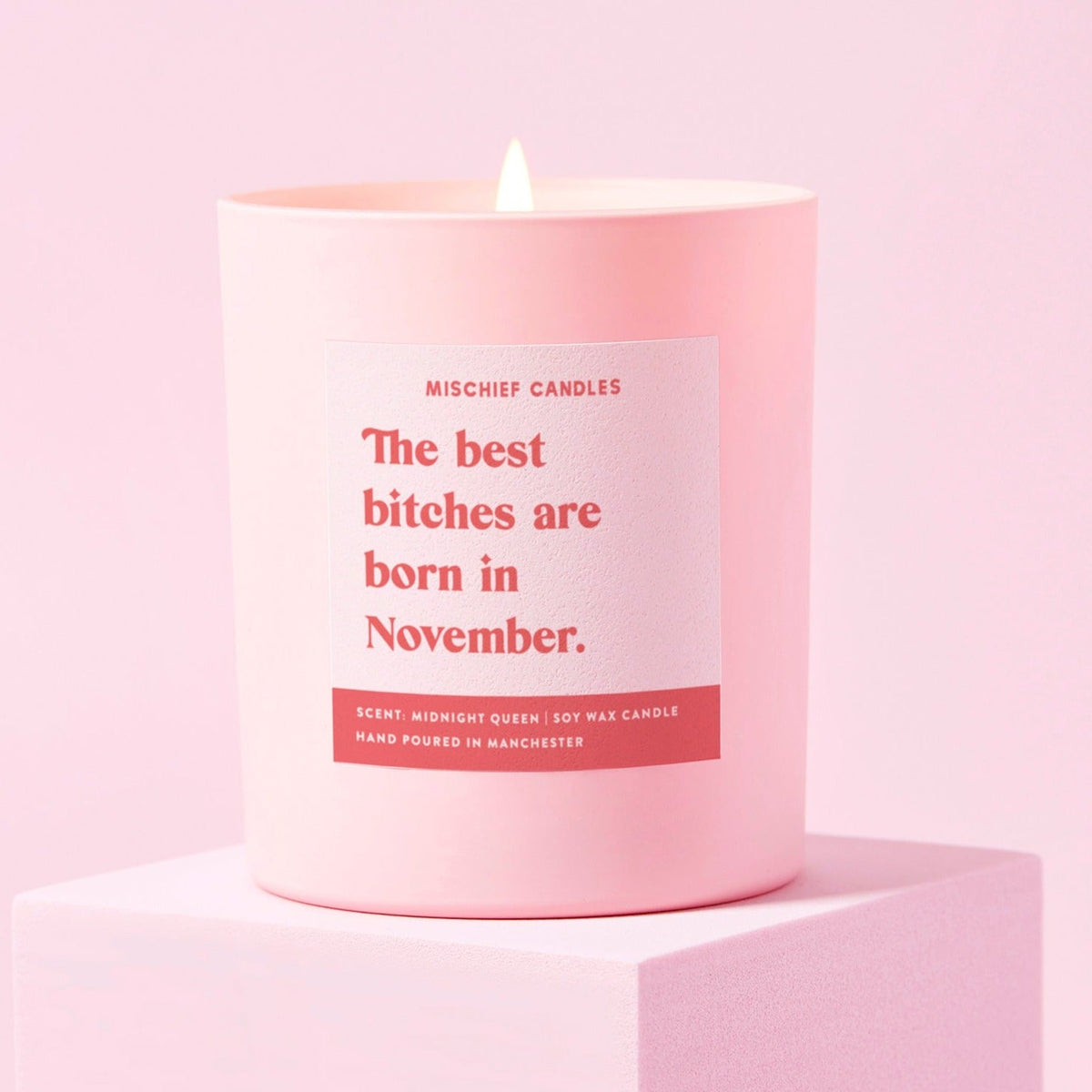 Best Bitches Are Born In November Candle