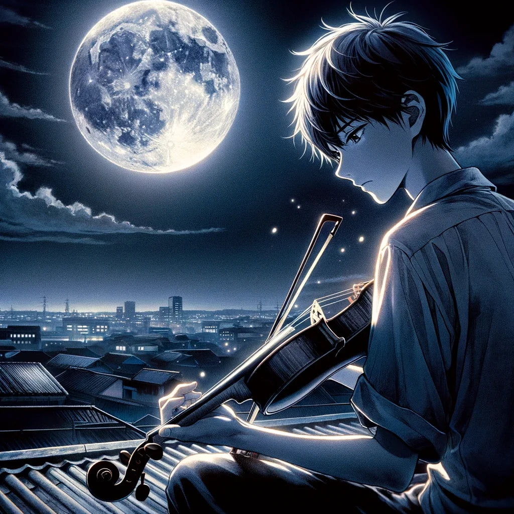 Moonlit Melody Canvas