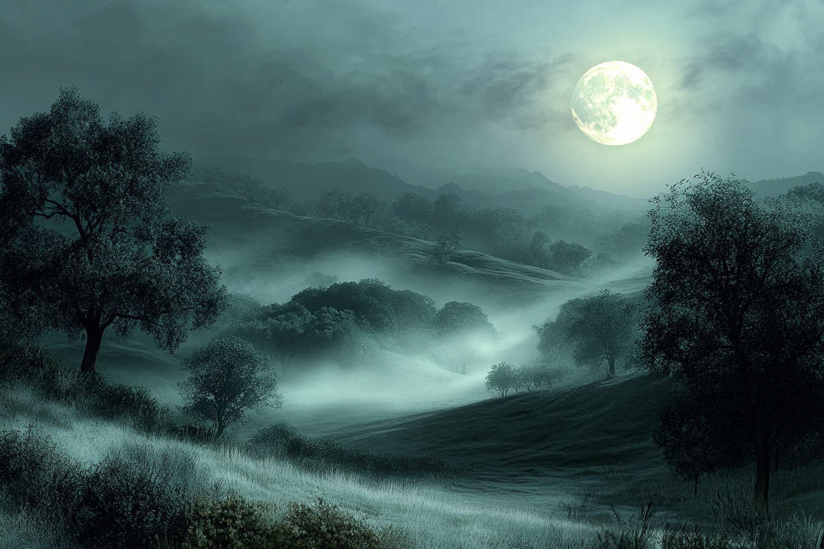 Moonlit Mist Canvas
